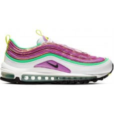 Женские Nike Air Max 97 White Electro Green Fuchsia Glow (W)