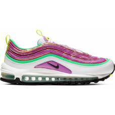 Женские кроссовки Nike Air Max 97 White Electro Green Fuchsia Glow (W)