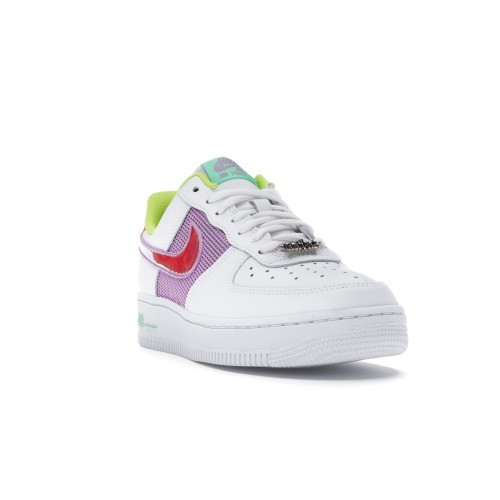 Кроссы Nike Air Force 1 Low White Multi Pastel (W) - женская сетка размеров