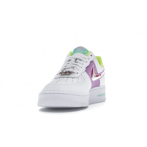 Кроссы Nike Air Force 1 Low White Multi Pastel (W) - женская сетка размеров