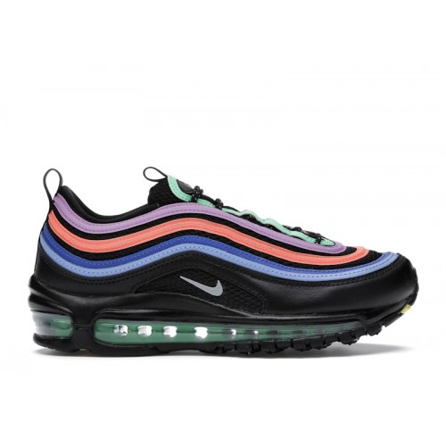 Кроссы Nike Air Max 97 Electro Green Fuchsia (W) - женская сетка размеров