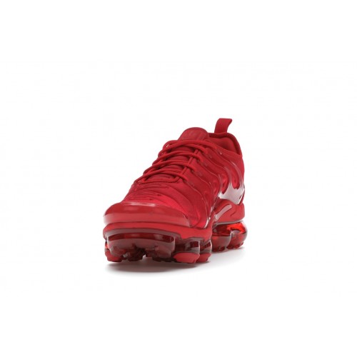 Кроссы Nike Air VaporMax Plus Triple Red - мужская сетка размеров