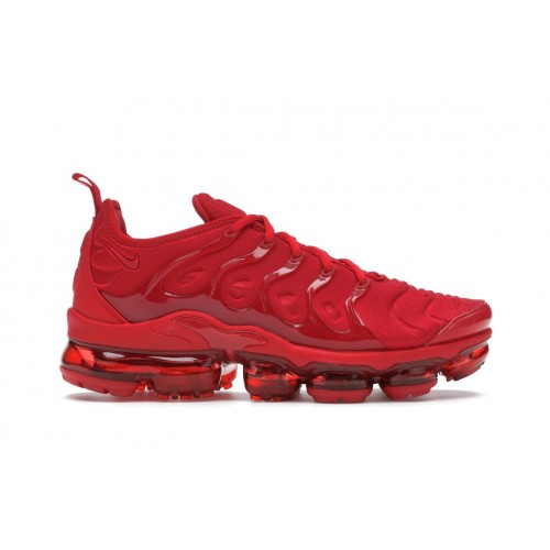 Кроссы Nike Air VaporMax Plus Triple Red - мужская сетка размеров