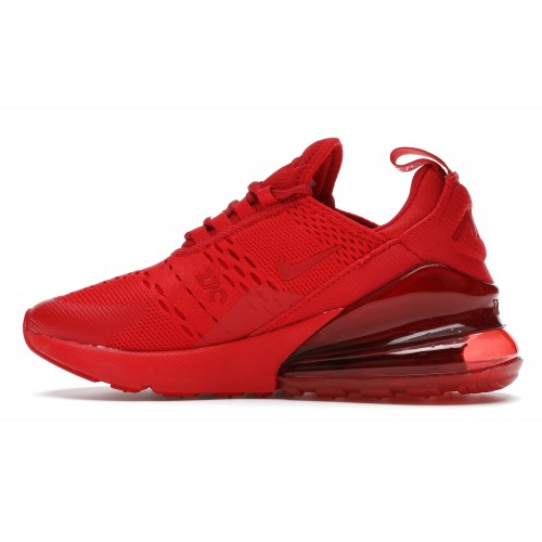 Кроссы Nike Air Max 270 University Red (GS) - подростковая сетка размеров