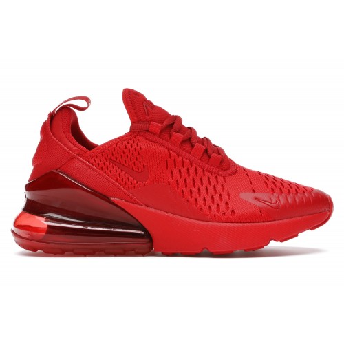 Кроссы Nike Air Max 270 University Red (GS) - подростковая сетка размеров