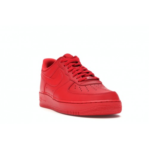Кроссы Nike Air Force 1 Low Triple Red - мужская сетка размеров
