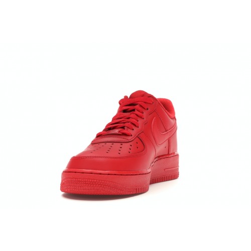 Кроссы Nike Air Force 1 Low Triple Red - мужская сетка размеров