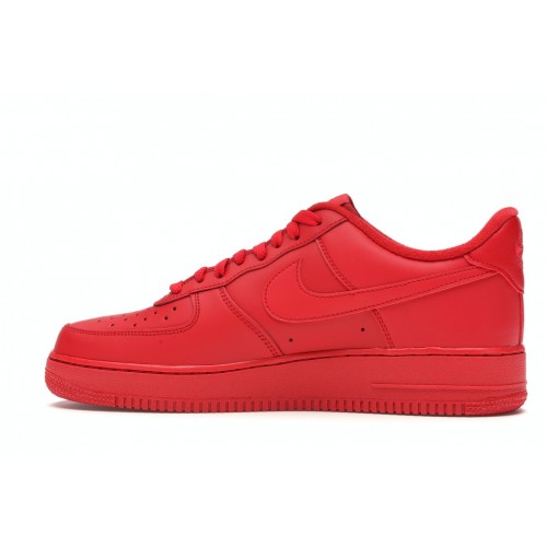 Кроссы Nike Air Force 1 Low Triple Red - мужская сетка размеров