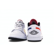 Jordan 1 Low White Multi-Color