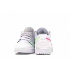 Подростковые Jordan 1 Low White Neon (GS)