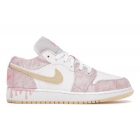 Подростковые кроссовки Jordan 1 Low Paint Drip (GS)