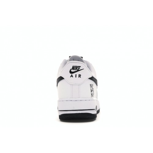 Кроссы Nike Air Force 1 Low NY vs. NY White Black (2020) - мужская сетка размеров