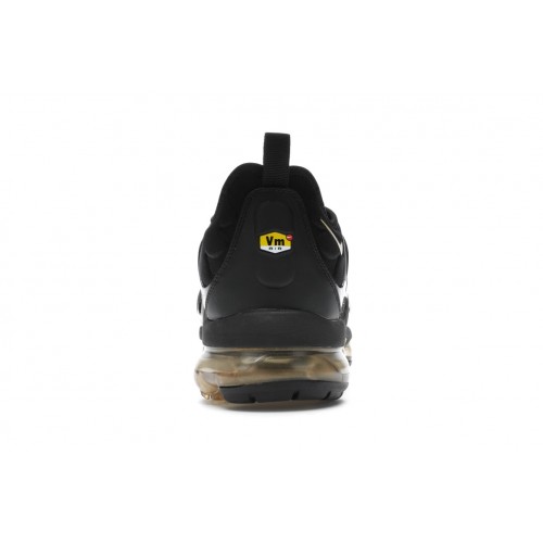 Кроссы Nike Air VaporMax Plus Black Metallic Gold - мужская сетка размеров