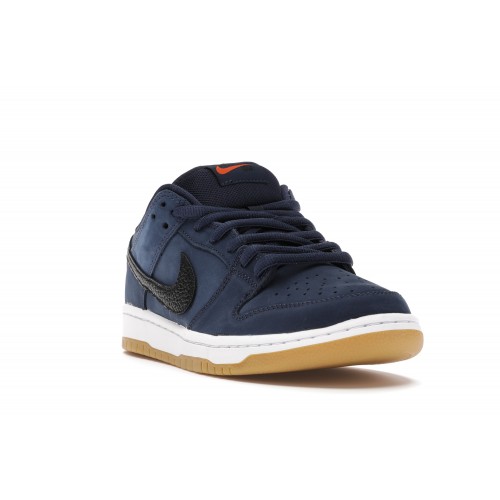 Кроссы Nike SB Dunk Low Navy Black Gum - мужская сетка размеров