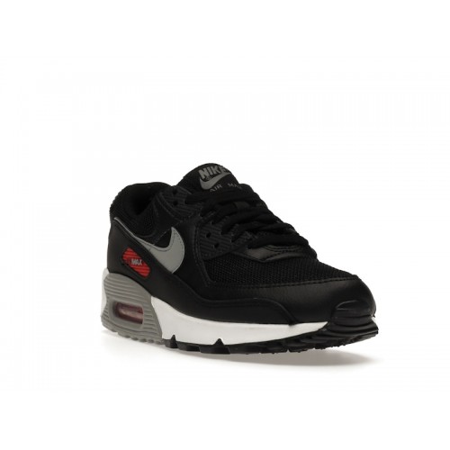 Nike Air Max 90 Black Red - мужская сетка размеров
