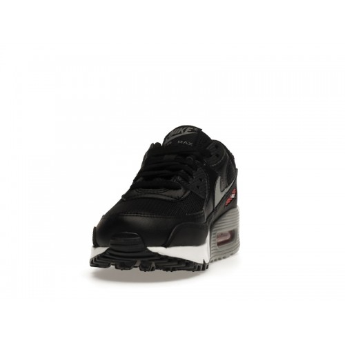 Nike Air Max 90 Black Red - мужская сетка размеров