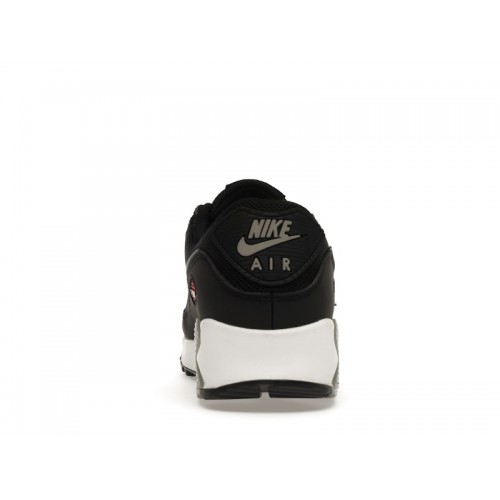 Nike Air Max 90 Black Red - мужская сетка размеров
