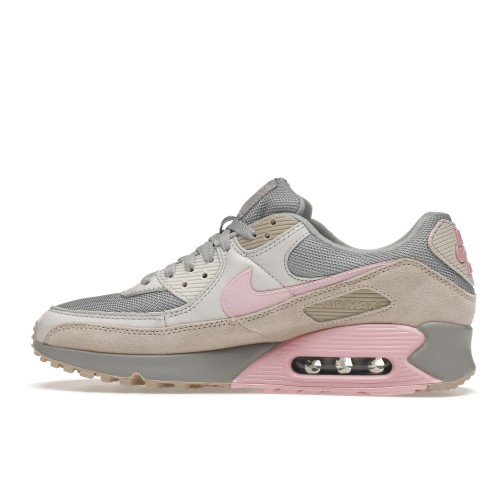 Кроссы Nike Air Max 90 Vast Grey Pink - мужская сетка размеров