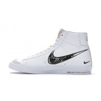 Кроссовки Nike Blazer Mid 77 Sketch White Black