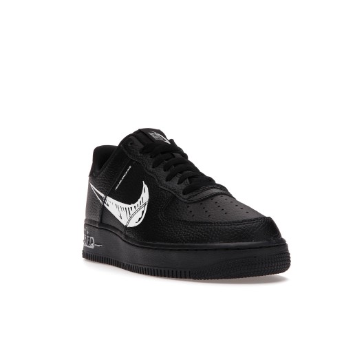 Кроссы Nike Air Force 1 Low Sketch Black - мужская сетка размеров