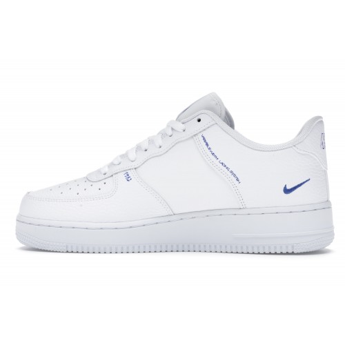 Кроссы Nike Air Force 1 Low Sketch White Royal - мужская сетка размеров