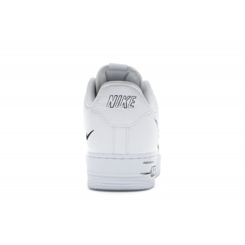 Кроссы Nike Air Force 1 Low Sketch White Black - мужская сетка размеров