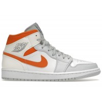 Jordan 1 Mid Starfish Pure Platinum