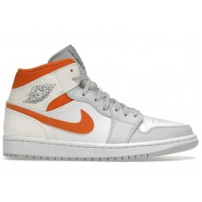 Jordan 1 Mid Starfish Pure Platinum