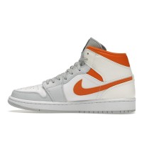 Jordan 1 Mid Starfish Pure Platinum