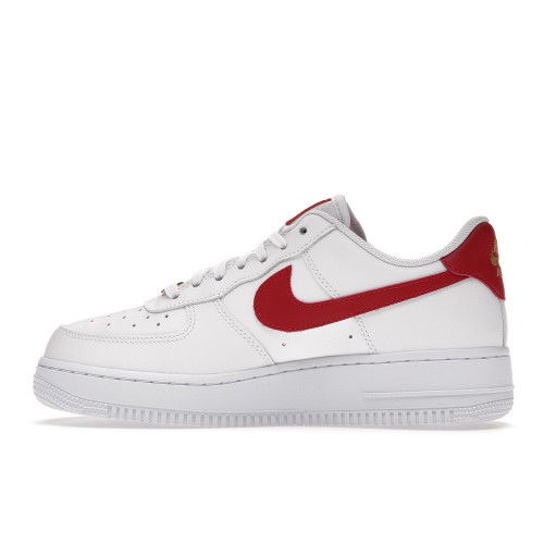 Кроссы Nike Air Force 1 Low Essential Gym Red Mini Swoosh (W) - женская сетка размеров