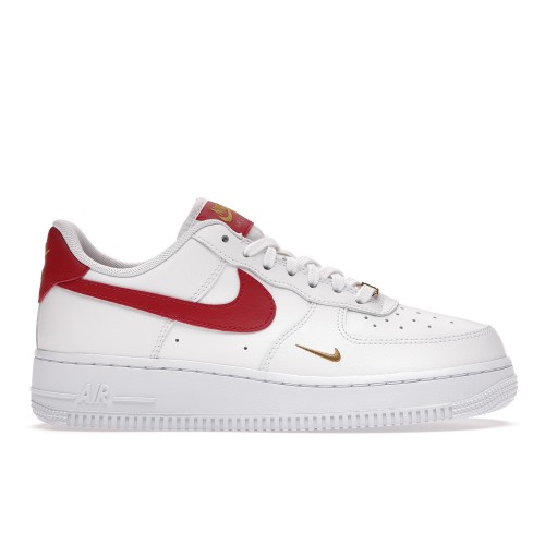 Кроссы Nike Air Force 1 Low Essential Gym Red Mini Swoosh (W) - женская сетка размеров