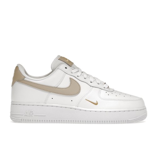 Кроссы Nike Air Force 1 Low 07 Essential White Beige (W) - женская сетка размеров