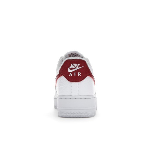 Кроссы Nike Air Force 1 Low White Team Red - мужская сетка размеров