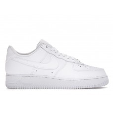 Кроссовки Nike Air Force 1 Low Triple White Tumbled Leather