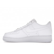 Кроссовки Nike Air Force 1 Low Triple White Tumbled Leather