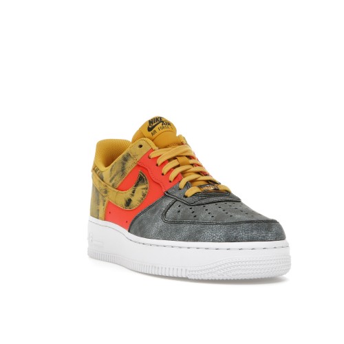 Кроссы Nike Air Force 1 Low Tie Dye Dark Sulphur - мужская сетка размеров