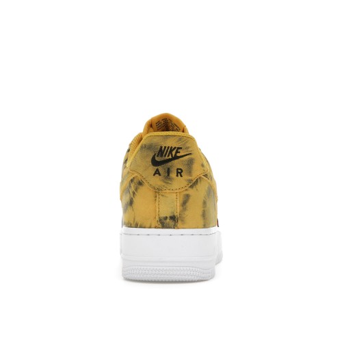Кроссы Nike Air Force 1 Low Tie Dye Dark Sulphur - мужская сетка размеров