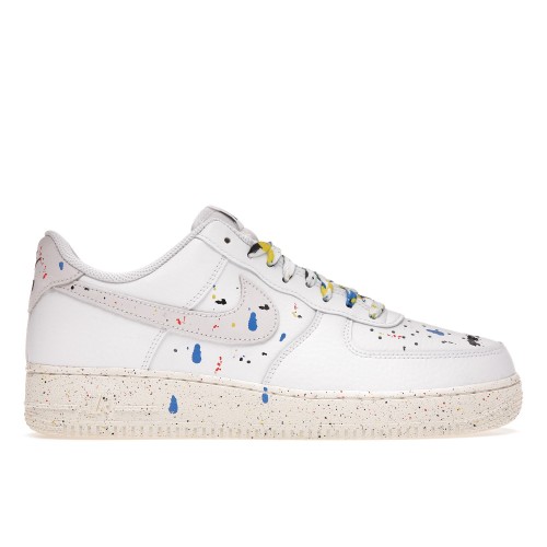 Кроссы Nike Air Force 1 Low 07 LV8 Paint Splatter White - мужская сетка размеров