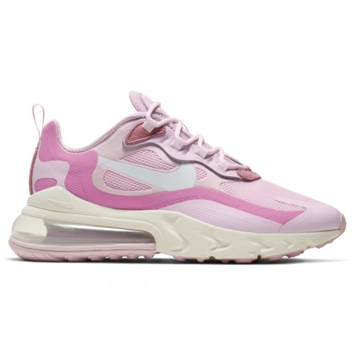 Кроссы Nike Air Max 270 React Pink (W) - женская сетка размеров