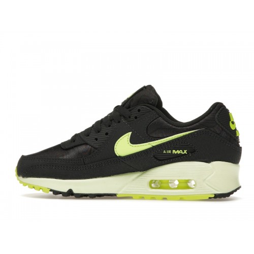 Nike Wmns Air Max 90 Dark Smoke Grey Volt - женская сетка размеров