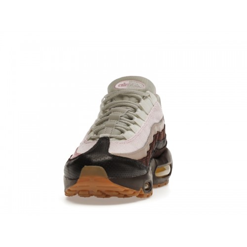 Кроссы Nike Air Max 95 Cuban Link Velvet Brown (W) - женская сетка размеров