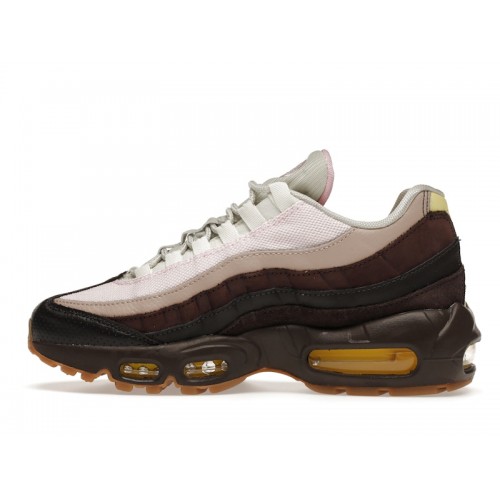 Кроссы Nike Air Max 95 Cuban Link Velvet Brown (W) - женская сетка размеров