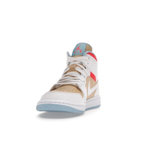 Кроссы Jordan 1 Mid SE Sesame (W) - женская сетка размеров