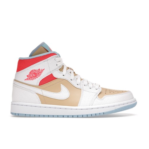 Кроссы Jordan 1 Mid SE Sesame (W) - женская сетка размеров