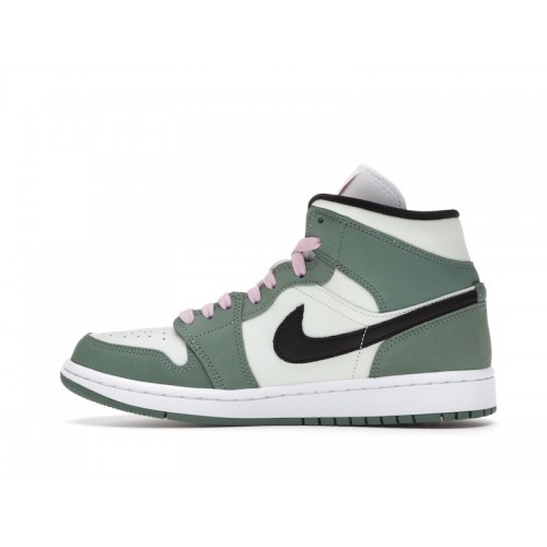 Кроссы Jordan 1 Mid Dutch Green (W) - женская сетка размеров