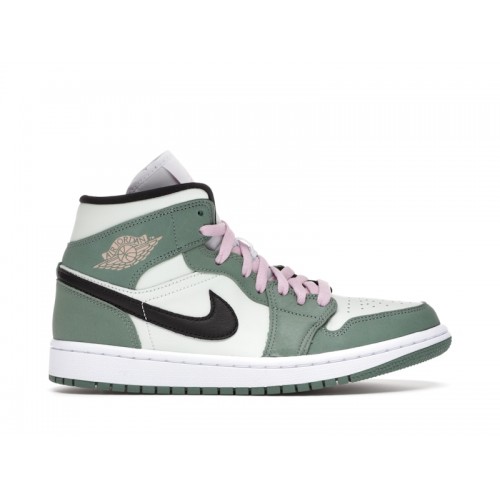 Кроссы Jordan 1 Mid Dutch Green (W) - женская сетка размеров