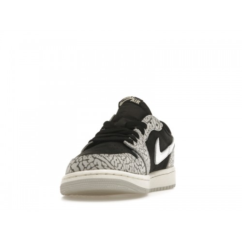 Кроссы Jordan 1 Retro Low OG Black Cement (W) - женская сетка размеров