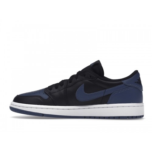 Кроссы Jordan 1 Retro Low OG Mystic Navy (W) - женская сетка размеров