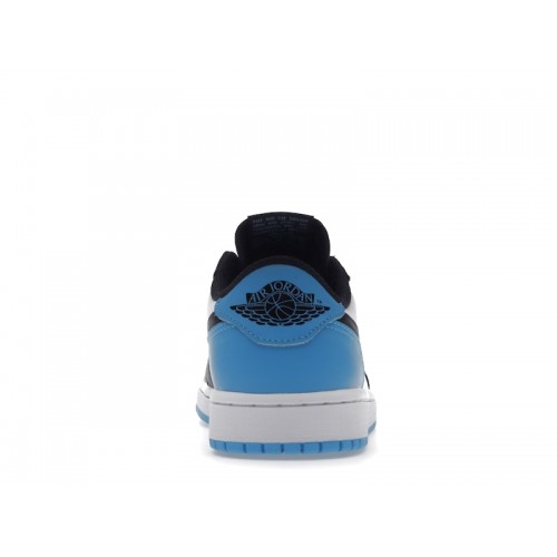 Кроссы Jordan 1 Retro Low OG Black Dark Powder Blue (W) - женская сетка размеров