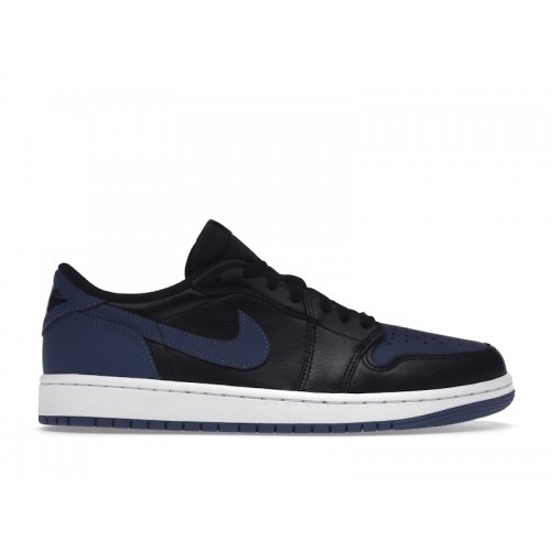 Кроссы Jordan 1 Retro Low OG Mystic Navy - мужская сетка размеров